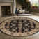 Tapis noir / ivoire Northgate