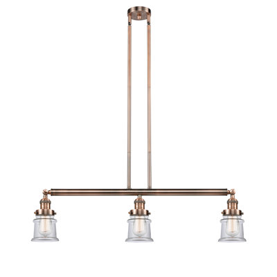Luminaire suspendu linéaire à 3 lumières pour îlot de cuisine Madelyn