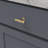 Ostia Collection Knob 2-1/2 Inch X 13/16 Inch Matte Black Finish-58967540