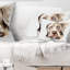 Coussin lombaire en aquarelle animal jolie dog