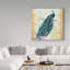 «Beautiful Peacock Right» par Jean Piout, reproduction d'art graphique sur toile-31330361