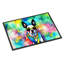 Boston Terrier Hippie Dawg Indoor or Outdoor Mat 24x36