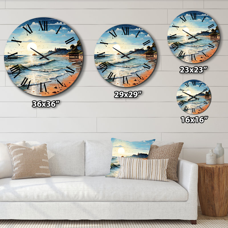 Horloge murale en métal, Très grand