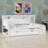 Daybed with Trundle, Storage Shelves, Bench, Charging Station and Upholstered Headboard-1273077439