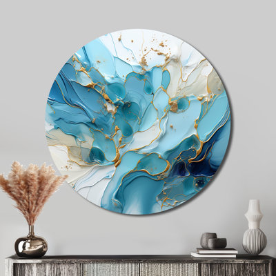 Pierre - Abstract Round Metal Wall Art