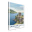 Urquhart Castle, Scotland - Loch Ness Ruins And Highland Romance Travel Poster. Giclee Print On Wrapped Canvas. Wall Art, Home Decor - Castles & Palaces, Scotland - Wrapped Canvas Print-77468566