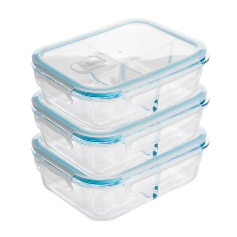 Contenant alimentaire en verre 51 oz. Meal Prep