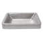 19" Rectangle Skirted Vessel Hammered Copper Sink-38512085