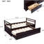 Lit simple avec tête de lit solide et lit gigogne escamotable - trois tiroirs pour une chambre fonctionnelle moderne-2077136465