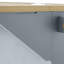 Îlot de cuisine mobile de style ferme moderne de 65 pouces avec abattant, armoire à poubelle inclinable et prise électrique-381603187