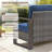 Palomares Swivel 4-Piece Outdoor Wicker Patio Conversation Set With Cushions, Square Fire Pit Table-712569958-712569957-712569956