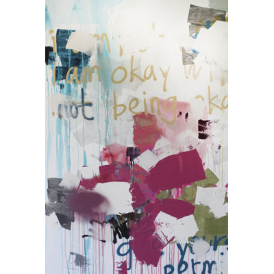 I'm Okay III - Wrapped Canvas Painting