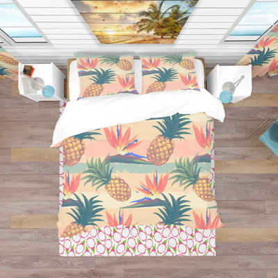 Ensemble de housse de couette tropical