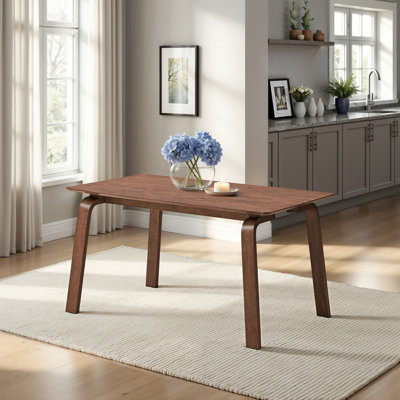 Table de salle à manger, finition noyer