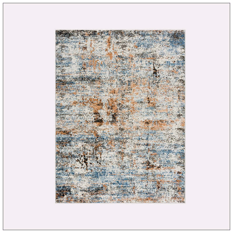 Abstract Area Rug, Rectangle 7'11" x 10'
