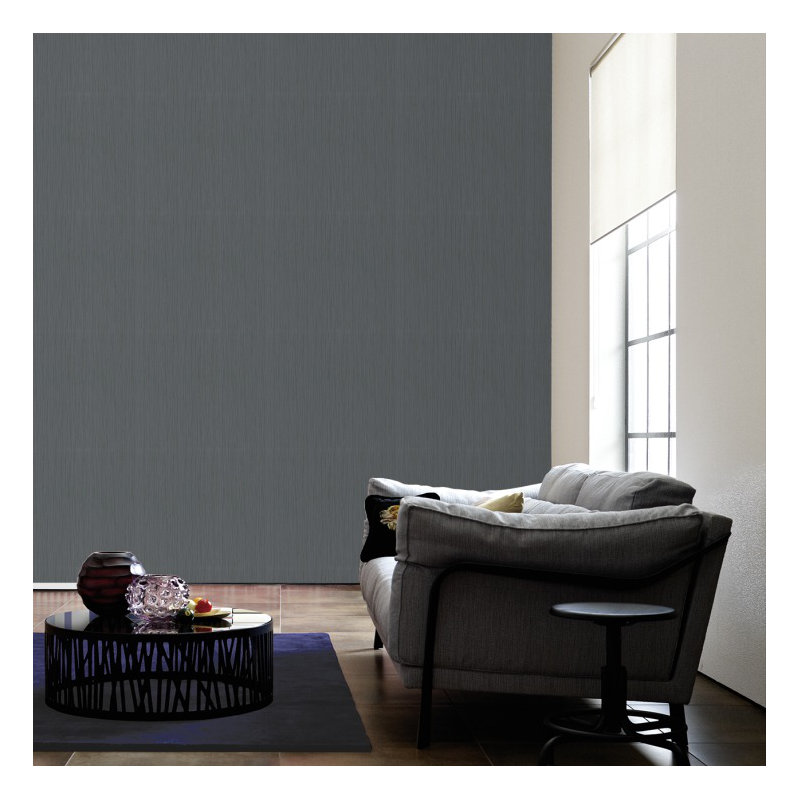 Nobile 10.05m x 53cm 3D Embossed Wallpaper, Black