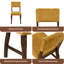 Ensemble de 2 chaises de salle à manger contemporaines rembourrées en tissu de chenille durable-1268455231