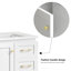 Meuble-lavabo 30 po. Armoire de rangement abondante - 1 porte à fermeture douce et 3 tiroirs-35681406
