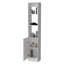 Armoire à linge avec 1 porte, 3 tablettes ouvertes-744765838