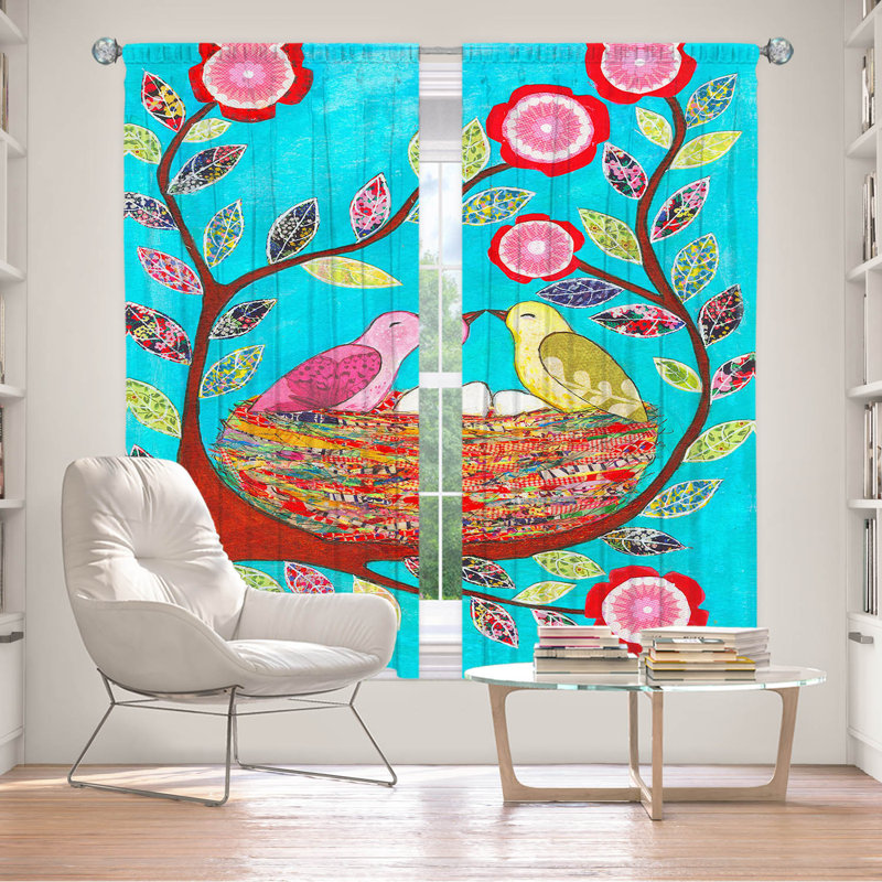 Ensemble de rideaux en polyester 2 pièces Baar, L 40 po x L 82 po