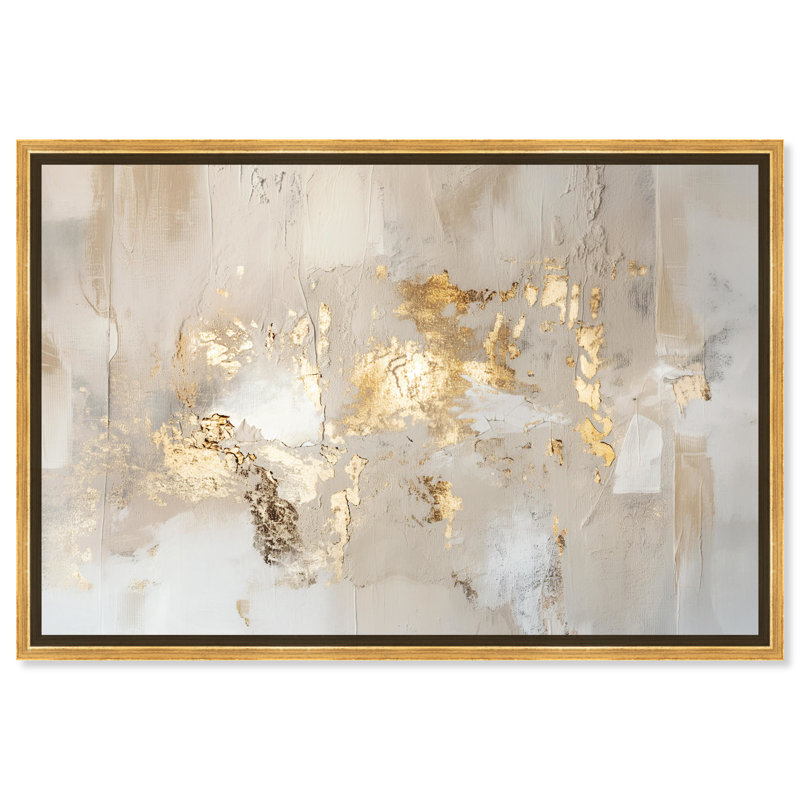 Sands Of Time Boho Abstract Wall Art by Art Remedy, Gold Framed, 31" H x 21" W