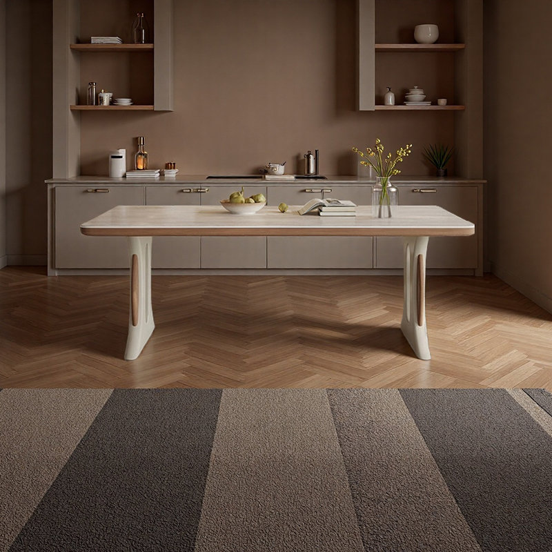 Table de salle à manger élégante et sophistiquée, H 29,52 po x L 70,86 po x l 31,49 po
