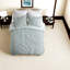 Ensembles de literie luxueux en jacquard de coton, conception réversible turquoise pour la maison