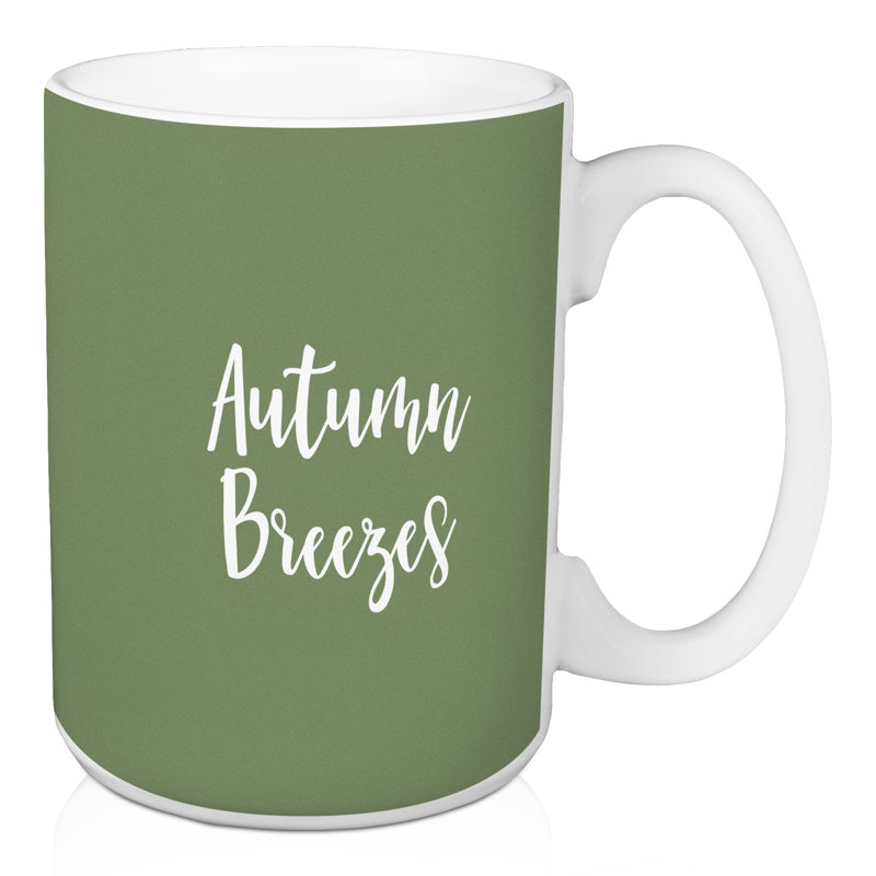 Grande tasse à café automne breeze Olevia, Vert