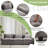 Adonia 120“ Comfy Cloud Couch Large Sofa for Living Room Bedroom-629303543