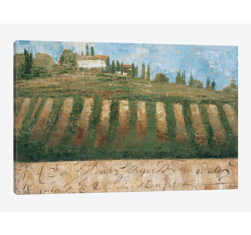 «Rustic Tuscany», reproduction sur toile, H 18 po x l 26 po x P 1,5 po, Toile tendue, Blanc