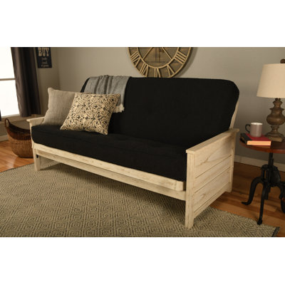 Anders Full 79" Wide Tufted Back Futon and Mattress by Laurel Foundry Modern Farmhouse