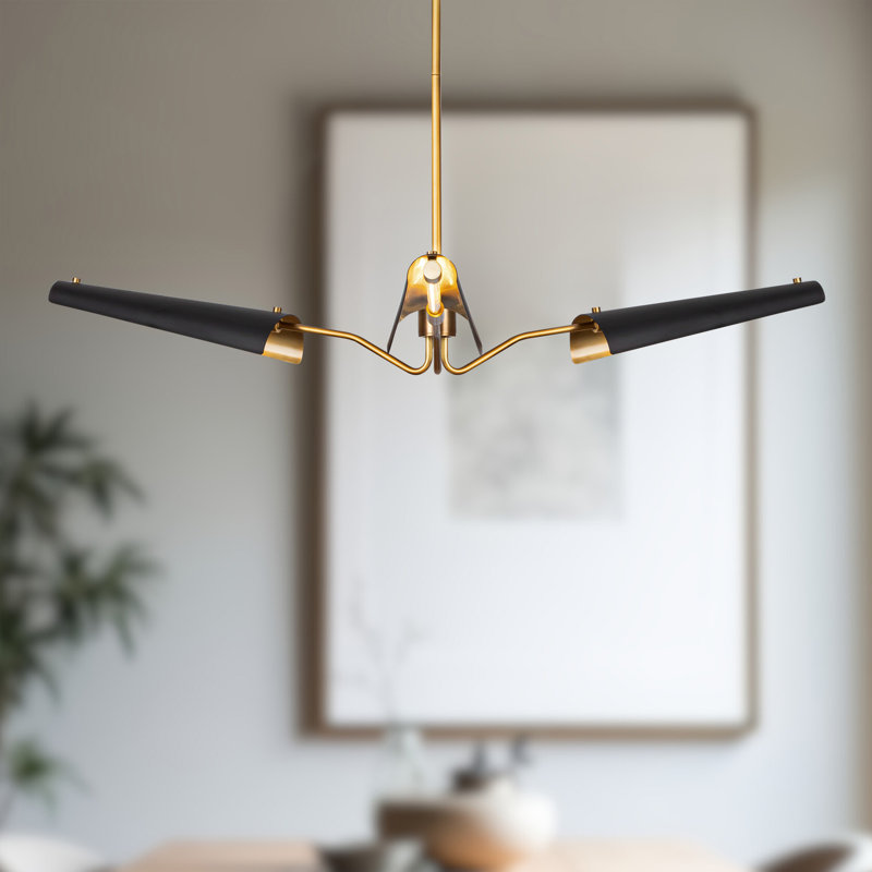 Osorio 3 - Light LED Chandelier, Matte Black