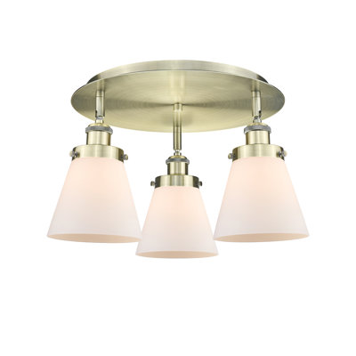 Plafonnier encastré 3 lumières Cone