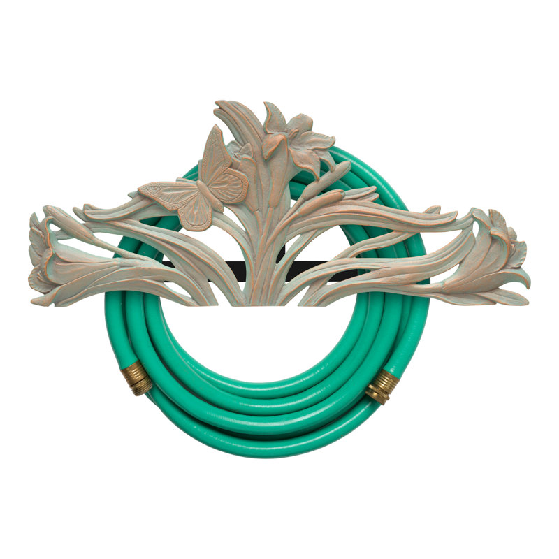 Butterfly Hose Holder, Copper Verdigris