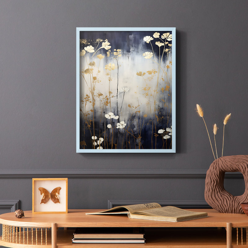FLORAL Series CECXCI - Impression encadrée de qualité supérieure - Prêt à être accroché - Aucun clou requis, H 11 po x l 9 po