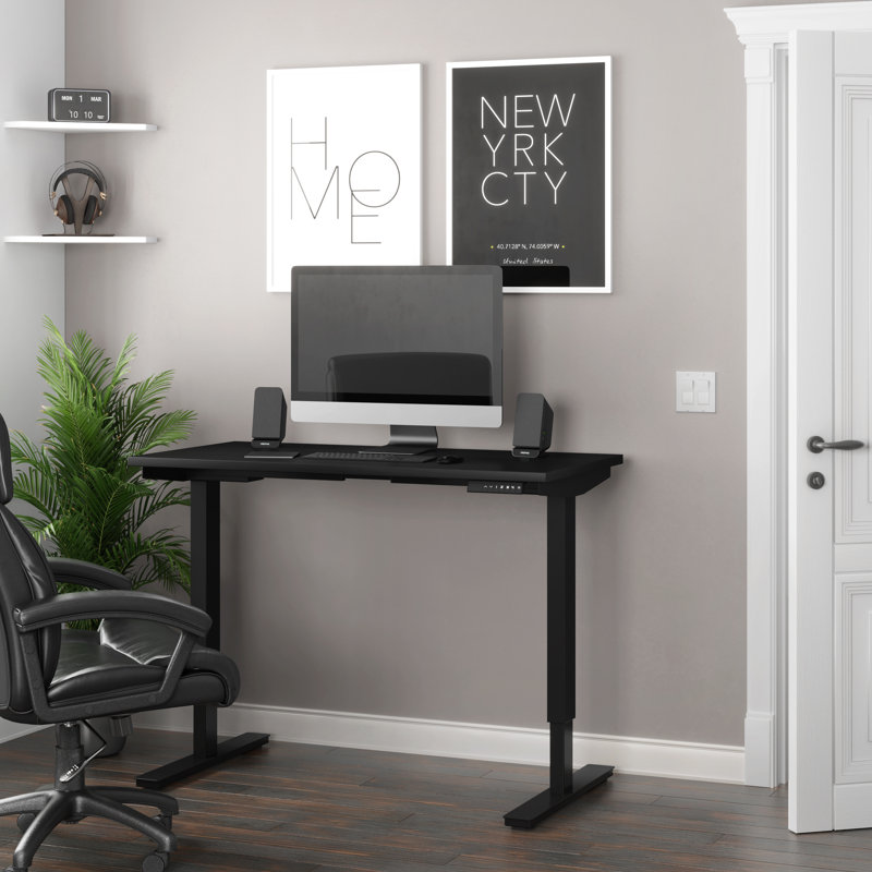 Bureau pour travailler debout, H 45 po x l 48 po x P 24 po, Noir