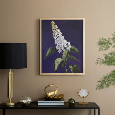 Reproduction encadrée FLORAL Series CCXXVI - bois massif