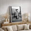 «Black and White Tub Wine Ocean View», images de salle de bain, impression sur toile encadrée, impression numérique-132063603-132063606