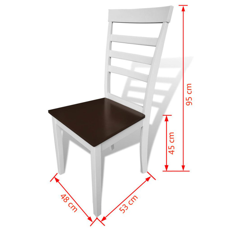 45cm H Side Chair in White