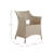 Bari Arm Chair - White And Natural-106592118