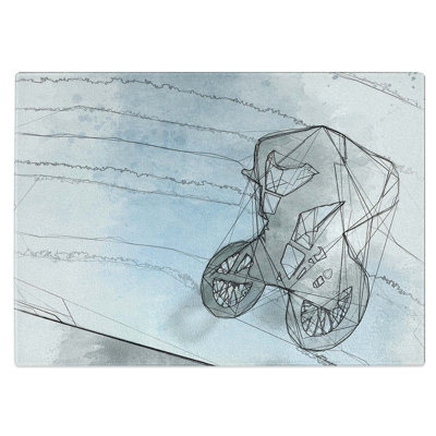 Tempered Glass Bmx Jump Chopping Board