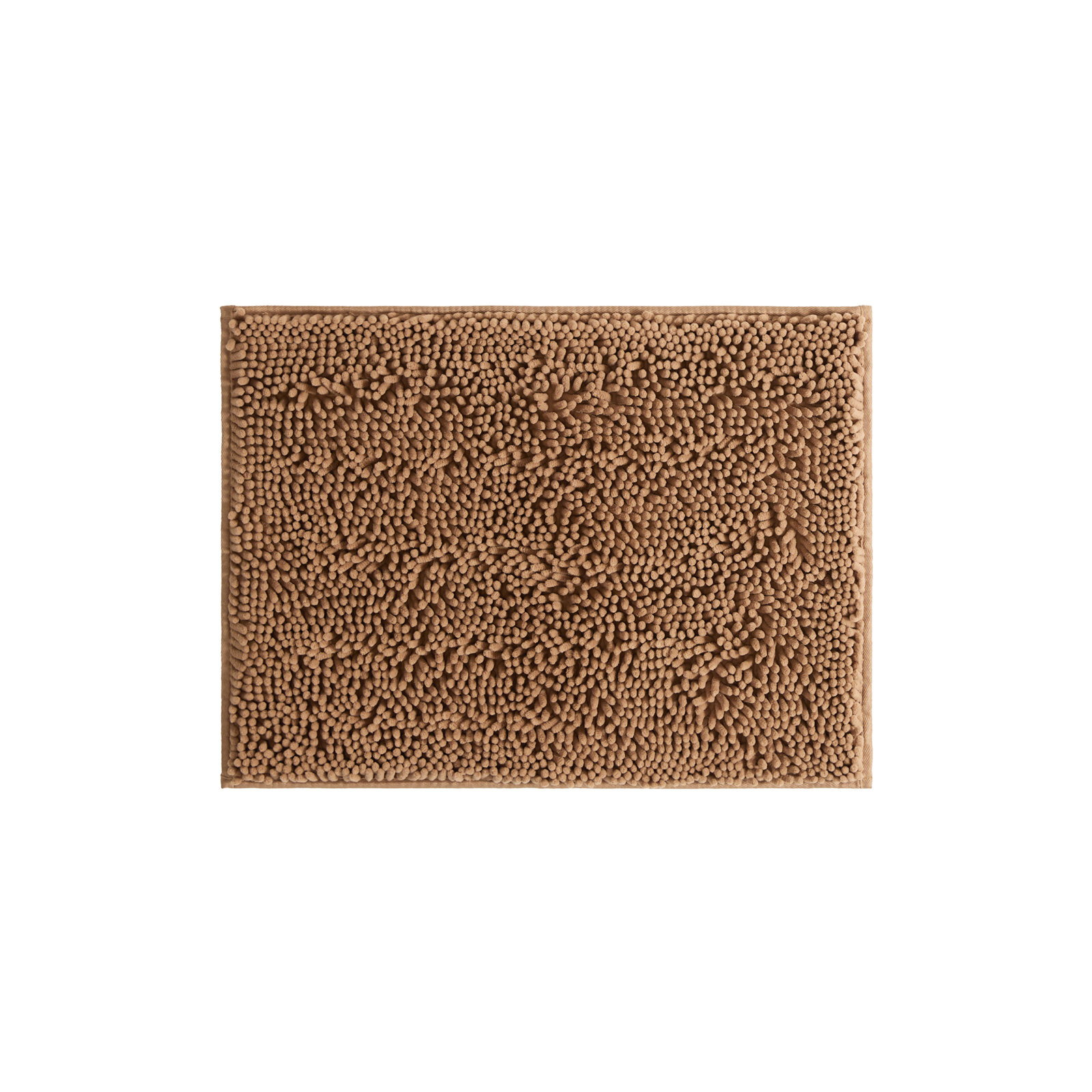 Chenille Bath Mat, Single - 24" L x 17" W, Mocha