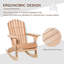 Chaise berçante Adirondack en bois Muskoka-1154358429