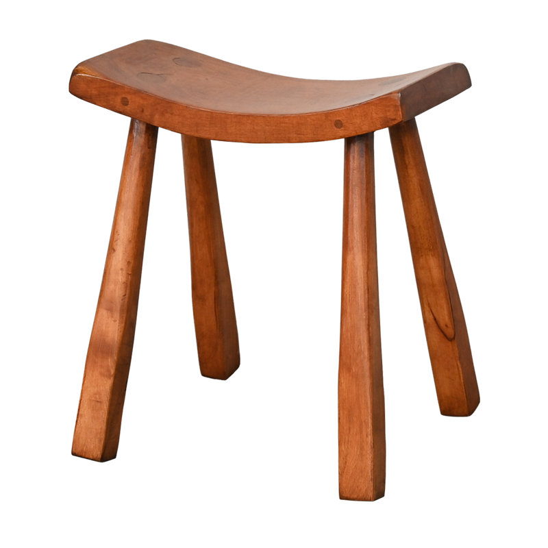 Canyon Lodge Solid Wood Saddle Stool