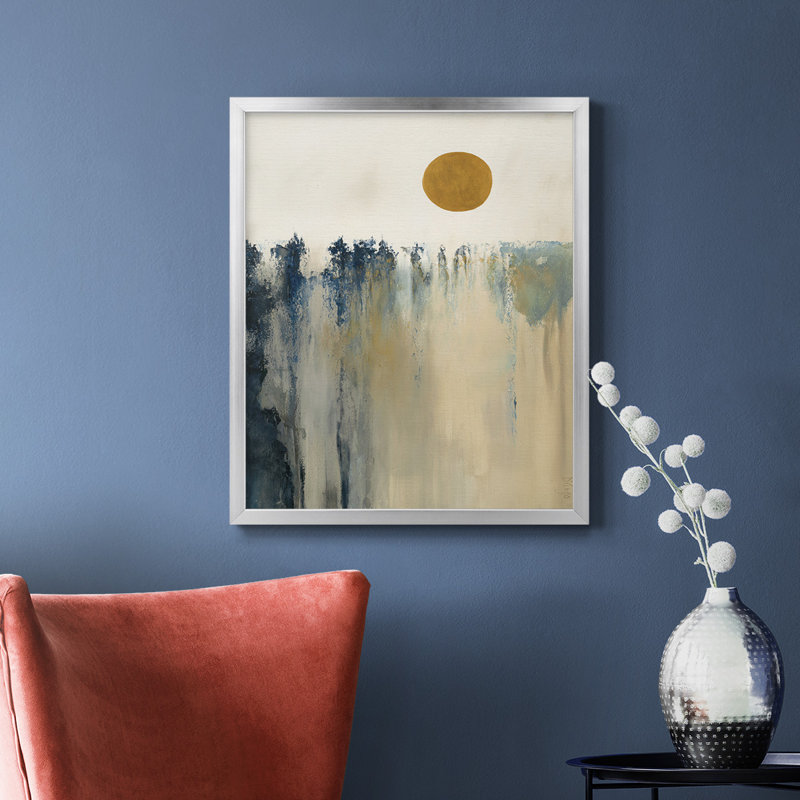 Toile encadrée de qualité supérieure Equilibrium - prête à être accrochée, Argent, H 20 po x l 16 po