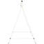 Portique de balancelle en métal blanc, structure de chaise suspendue robuste, capacité de poids de 528 lb, pour aire de jeu sur la pelouse du patio
