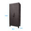 Grande armoire de rangement espresso à 3 tablettes-528352496