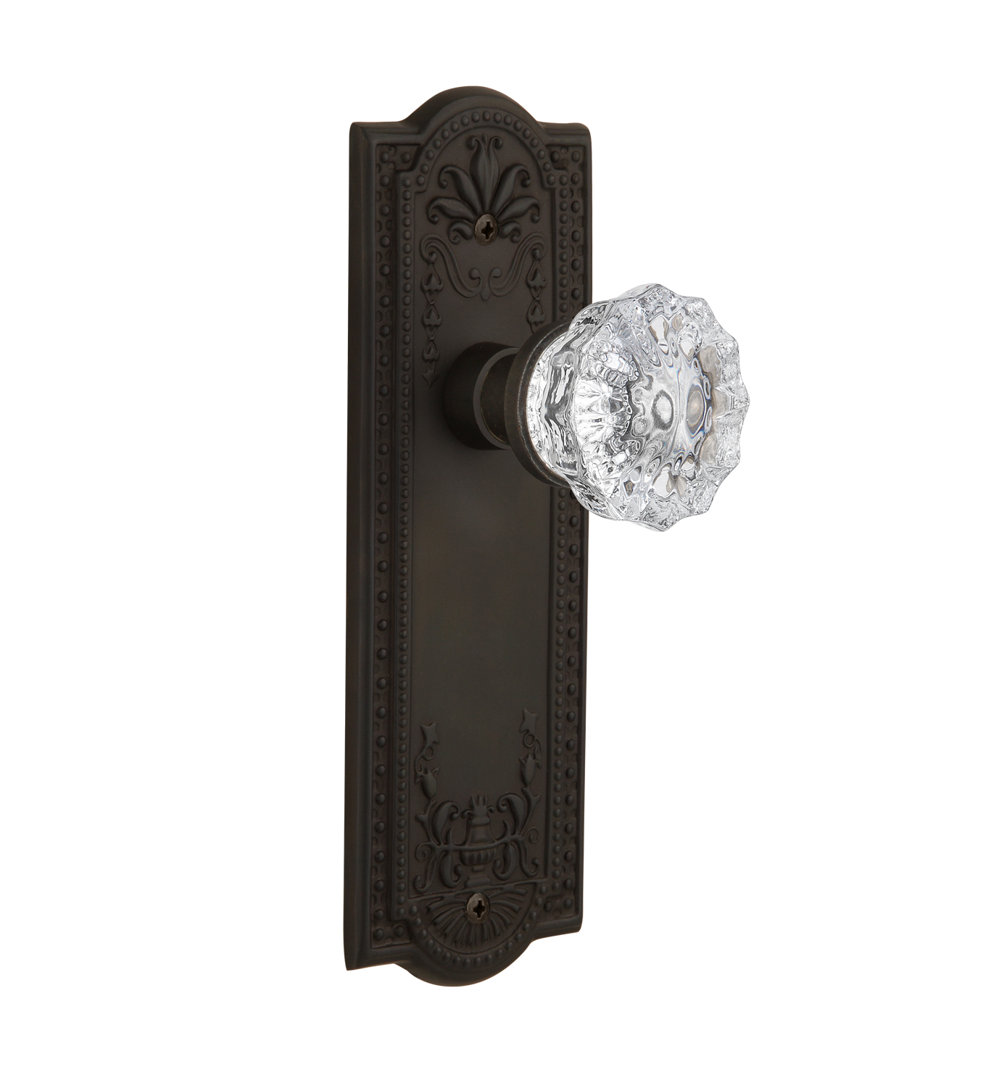 Meadows Plate with Crystal Door Knob Nostalgic Warehouse 
