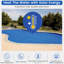 Couverture solaire pour piscine 16 mil avec protection UV UPF 50+, couverture solaire rectangulaire pour piscine creusée et hors terre 20 pi x 40 pi, série 1600, bleu, couverture résistante à la chaleur et aux produits chimiques-120853554