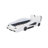 Twin Size Race Car-Shaped Platform Bed With Wheels, White
